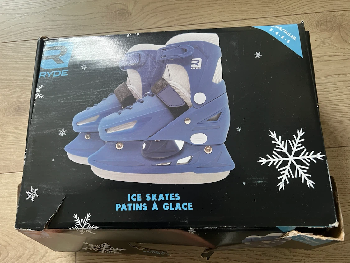 Ryde Ice Skates Size 3-6