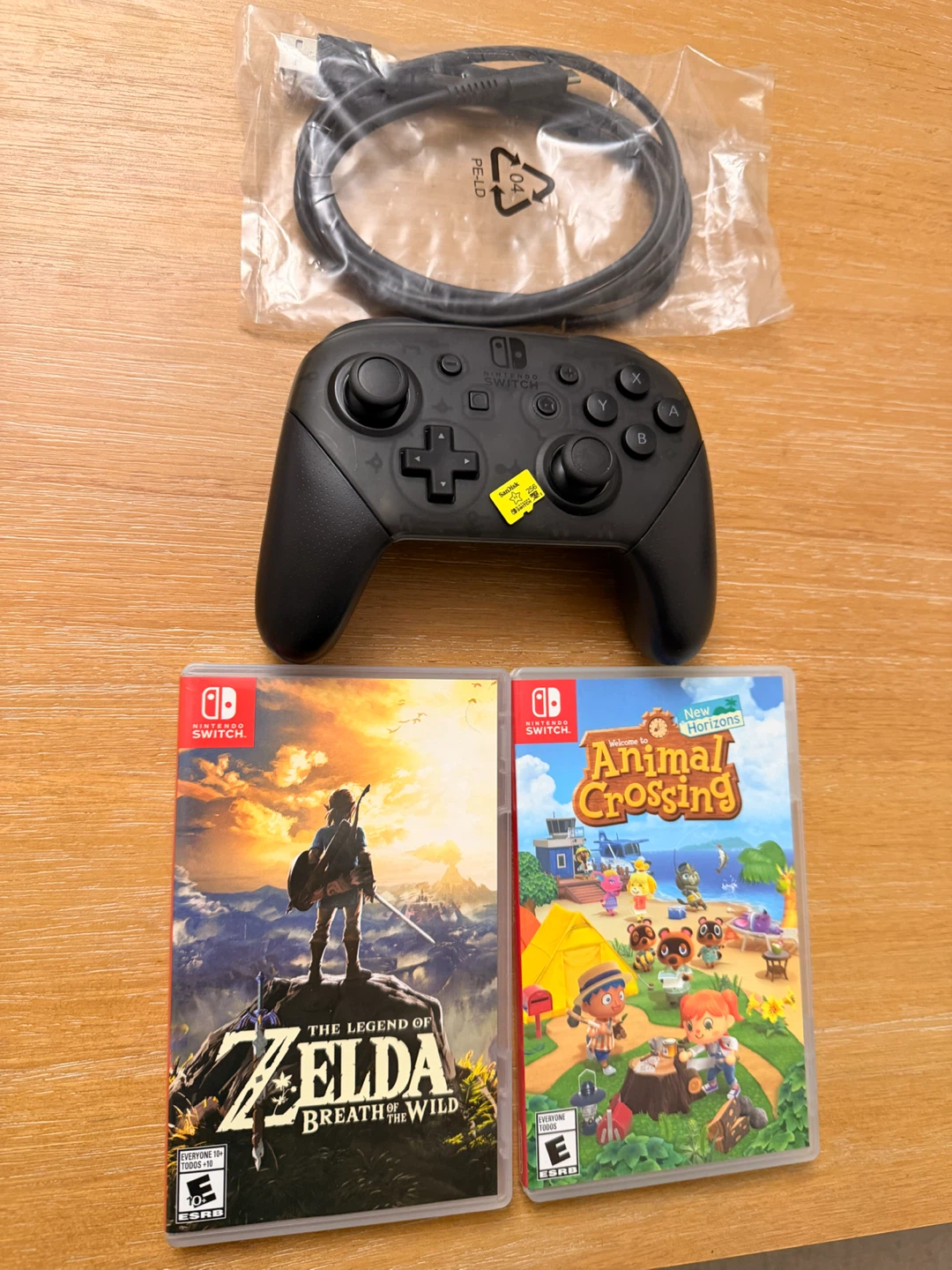 Nintendo Switch Pro Controller & Games Bundle