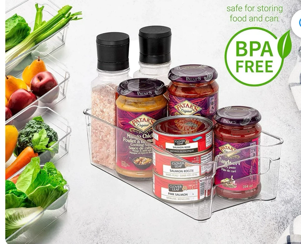 8 Piece Stackable Fridge Organizer Bins - photo 2