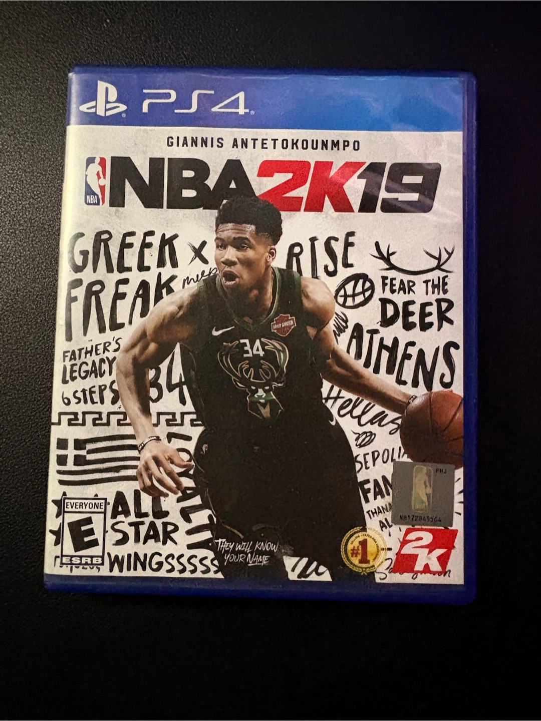 PS4 NBA 2K19 - Perfect Condition - Giannis Cover