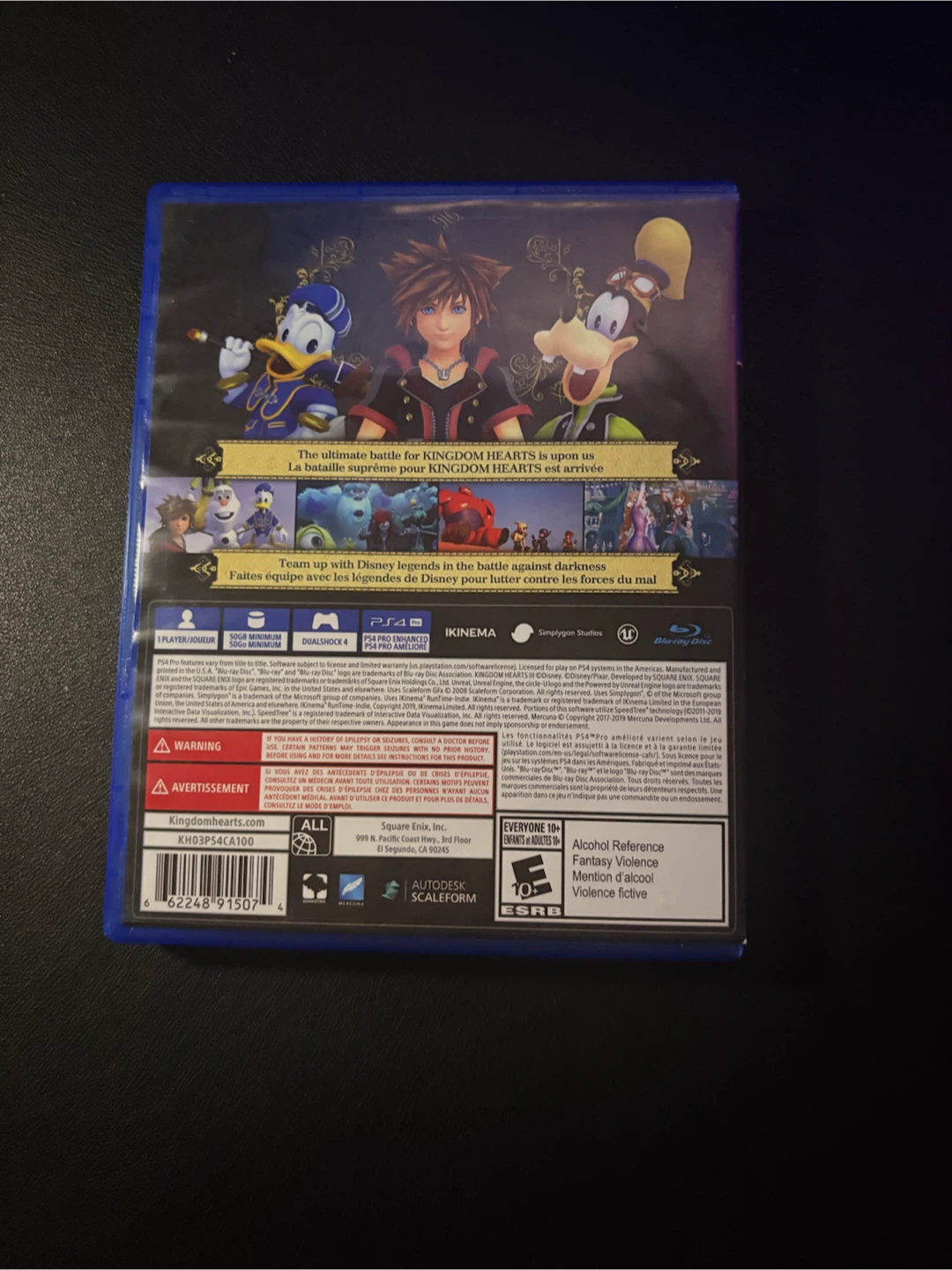PS4 Kingdom Hearts III - Perfect Condition - photo 2
