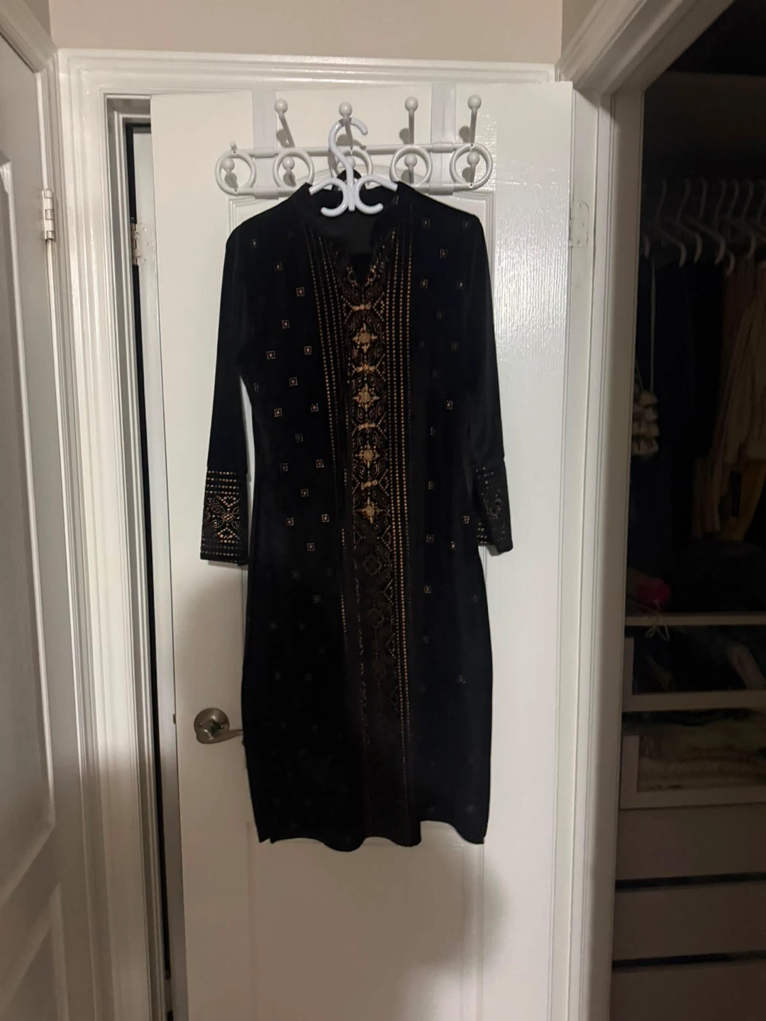 Black Embroidered 2 piece set