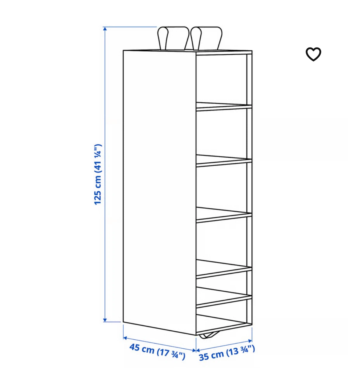 White Hanging Storage Organizer - moving out sale - photo 2