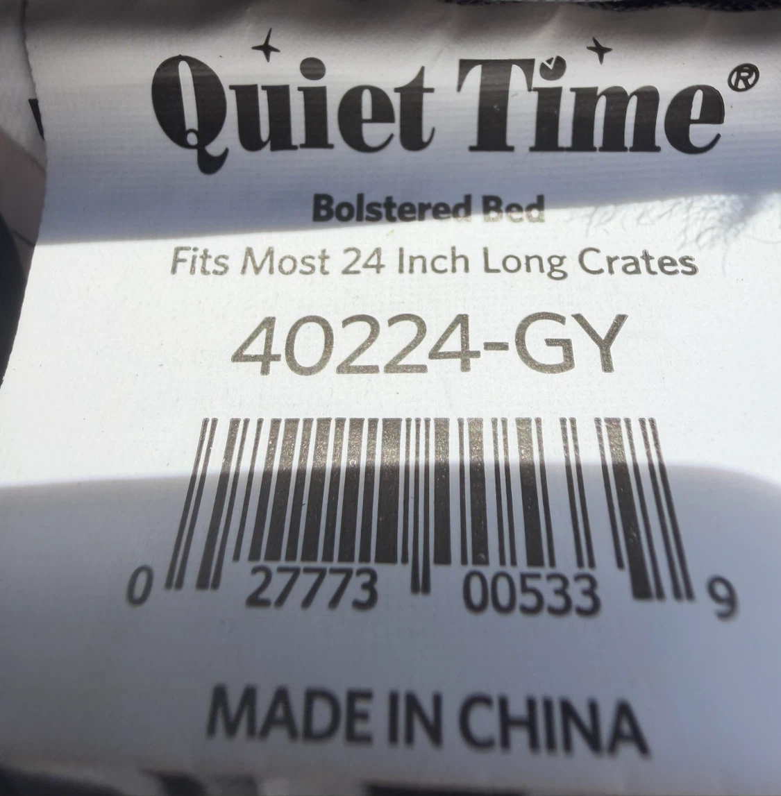 Quiet Time Bolstered Bed