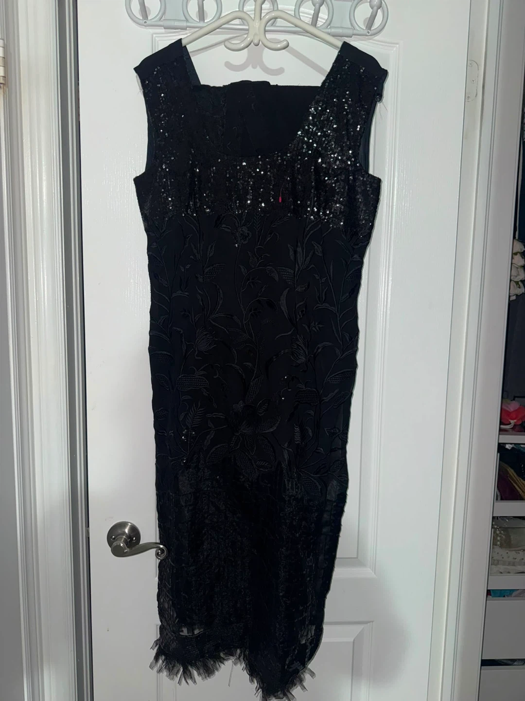 Black Sequin and Lace suit - photo 2