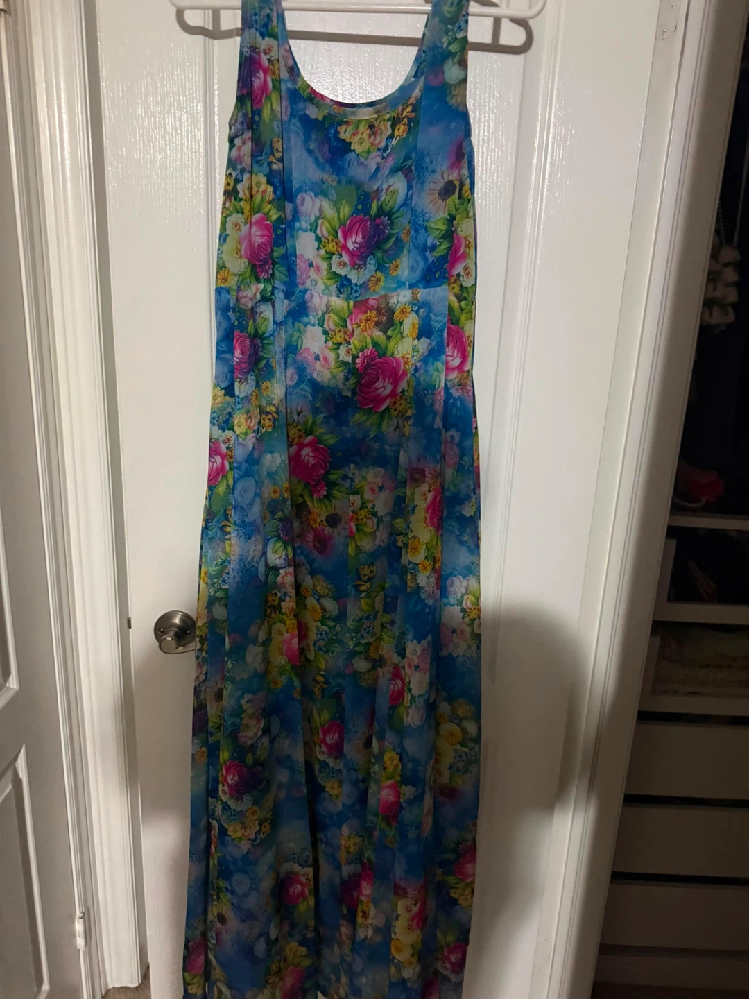 Blue Floral Maxi Dress - photo 2