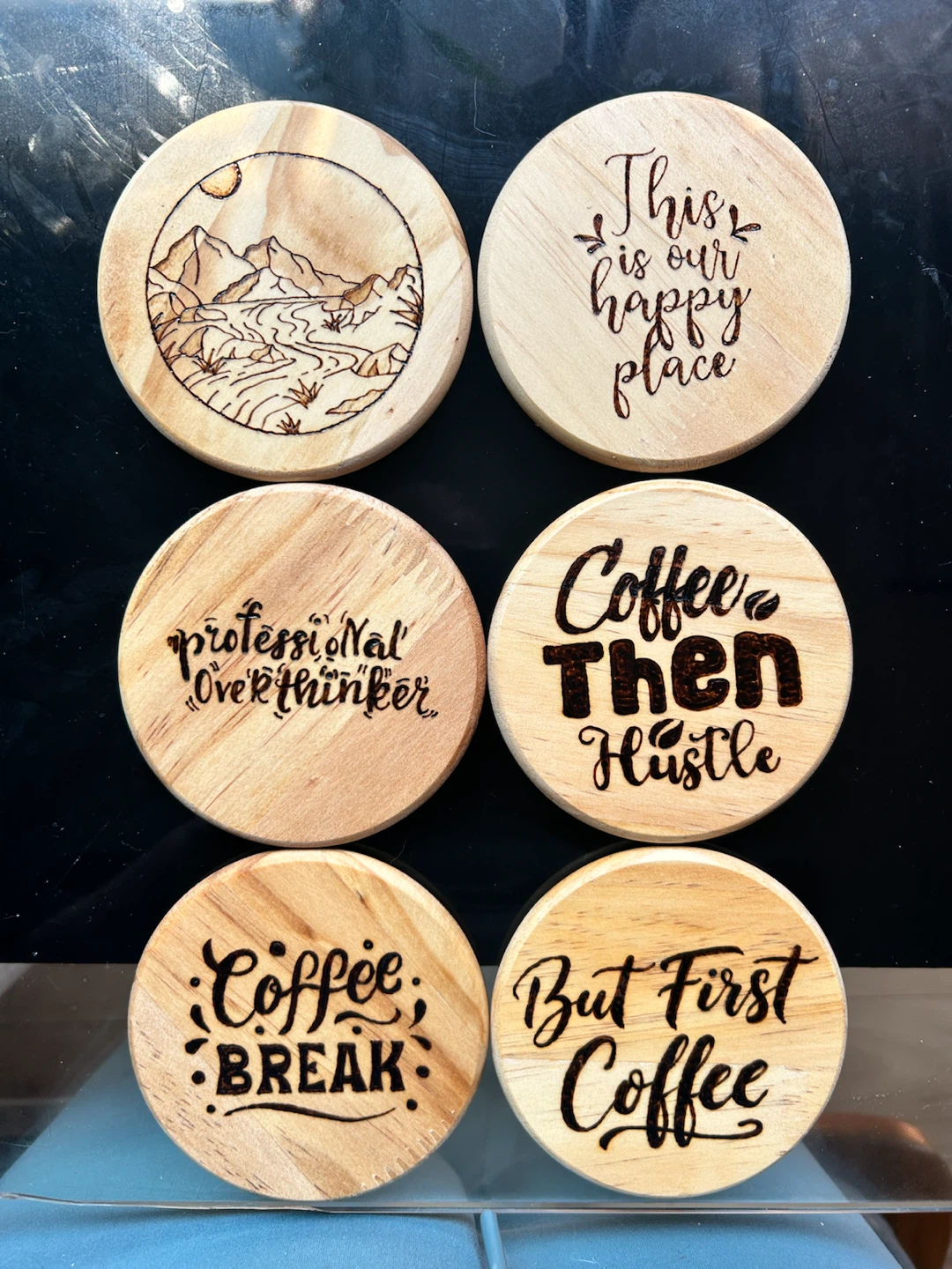 Wooden Drink Coasters - photo 3