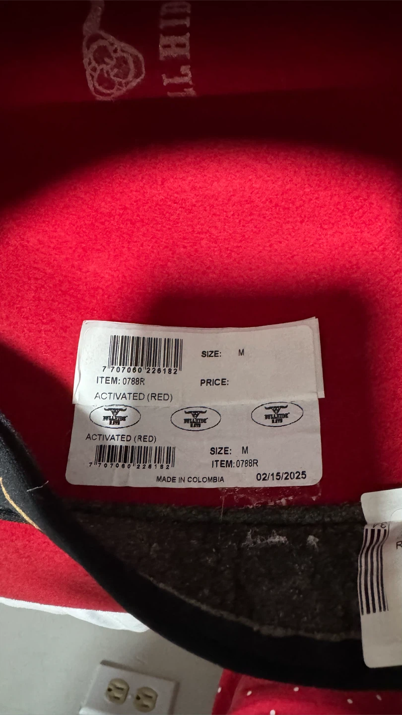 Bullhide Red Wool Felt Western/Cowboy Hat – Brand New (Size M) - photo 4