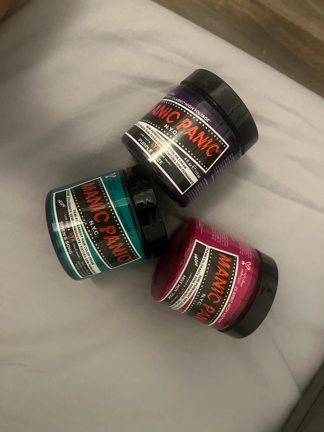 Manic Panic Semi-Permanent Hair Colour Lot (3 x 4oz)