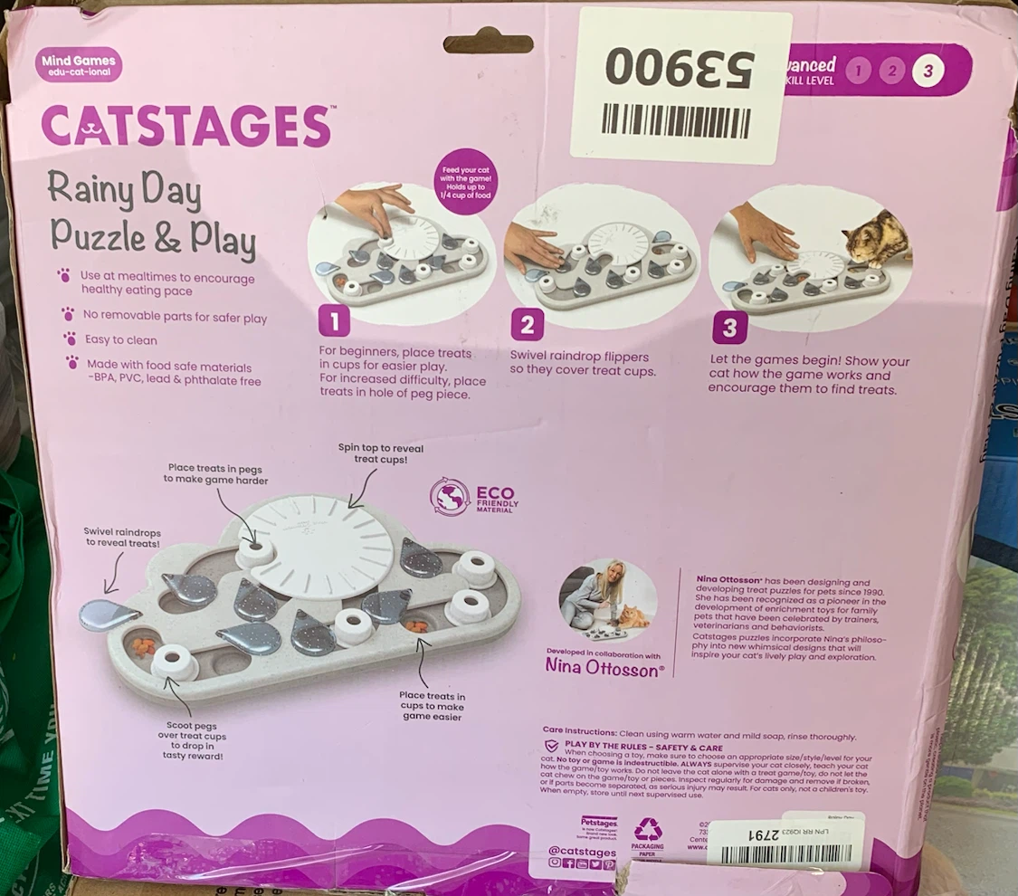 Catstages Rainy Day Puzzle & Play Interactive Food Puzzle
