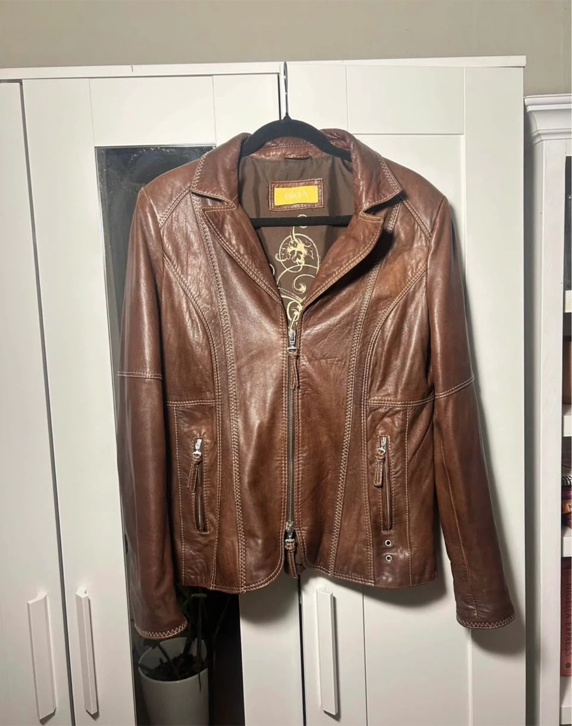 Biba Brown Leather Jacket