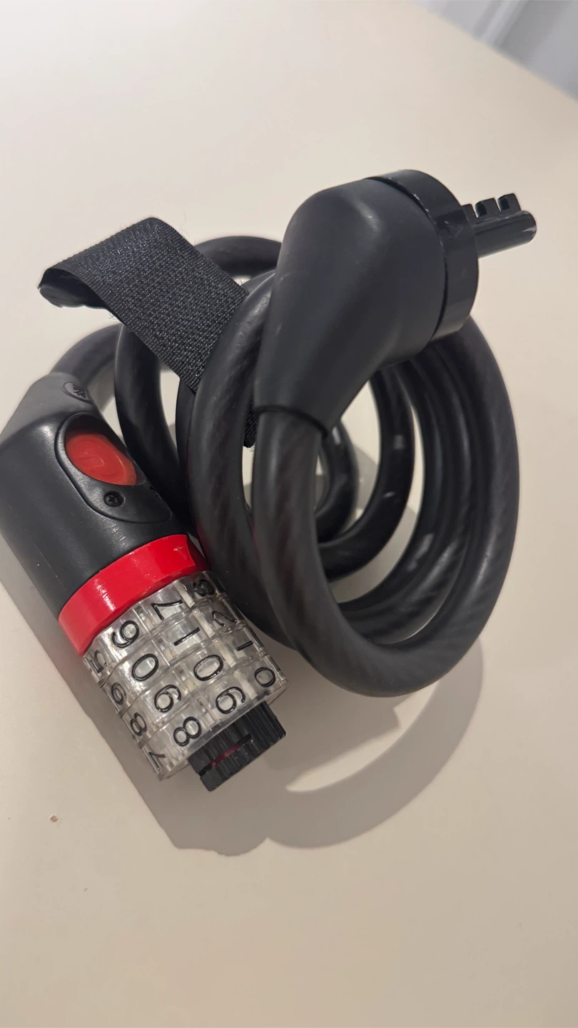 Black Combination Cable Lock