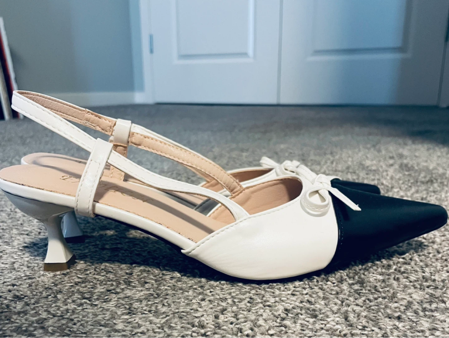 Women's Two-Tone Slingback Heels - photo 2