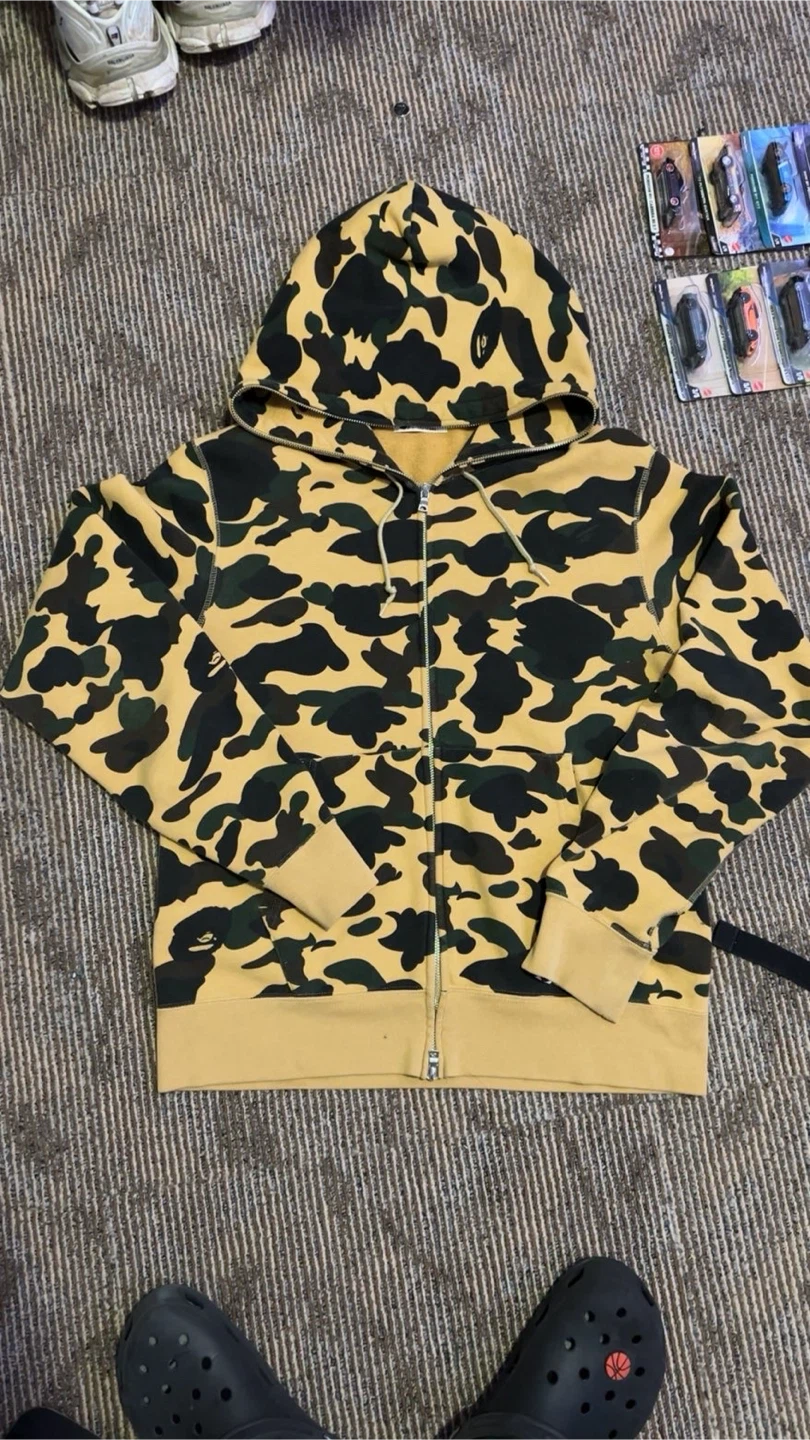 A Bathing Ape Camo Full Zip Hoodie
