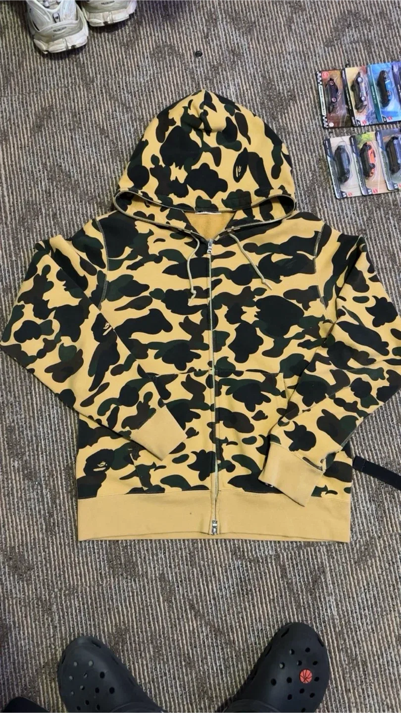 A Bathing Ape Camo Full Zip Hoodie