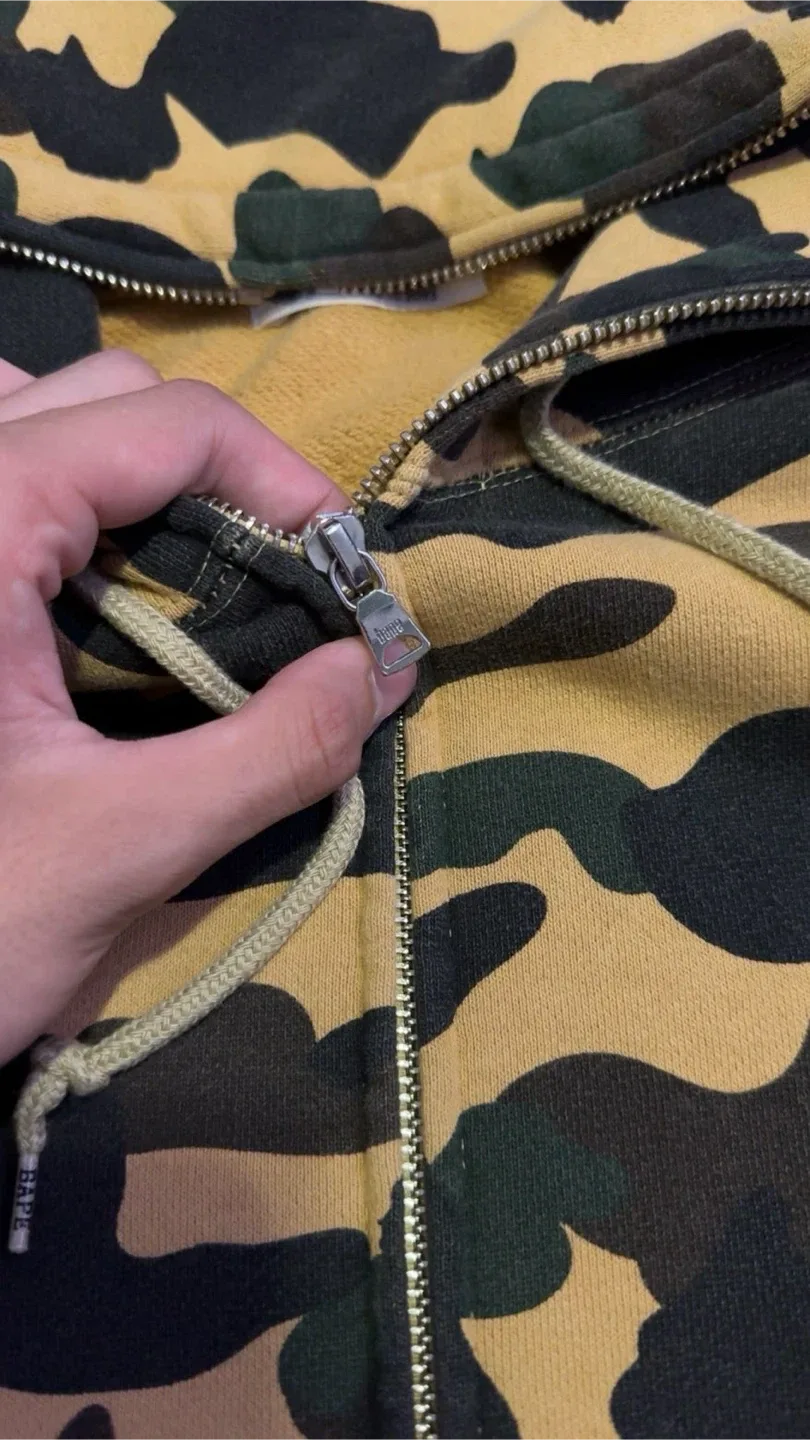 A Bathing Ape Camo Full Zip Hoodie - photo 3