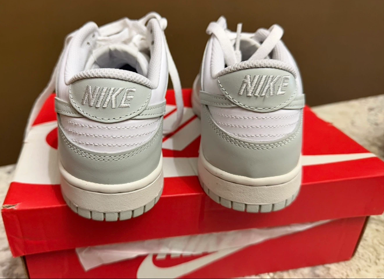 Nike Dunk Low (GS) White/Grey Sneakers - photo 4