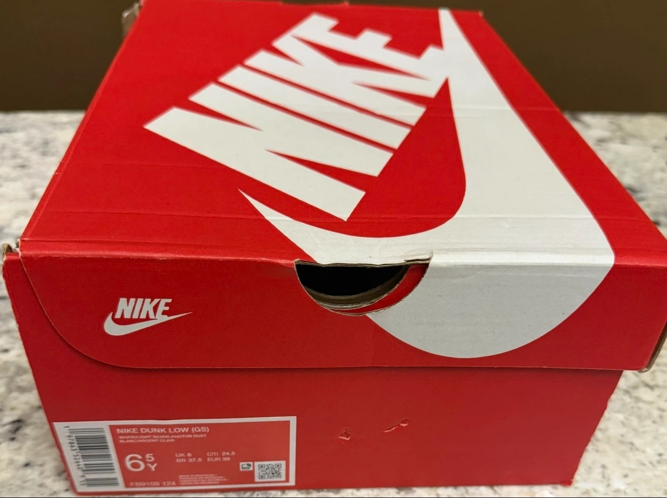 Nike Dunk Low (GS) White/Grey Sneakers - photo 5