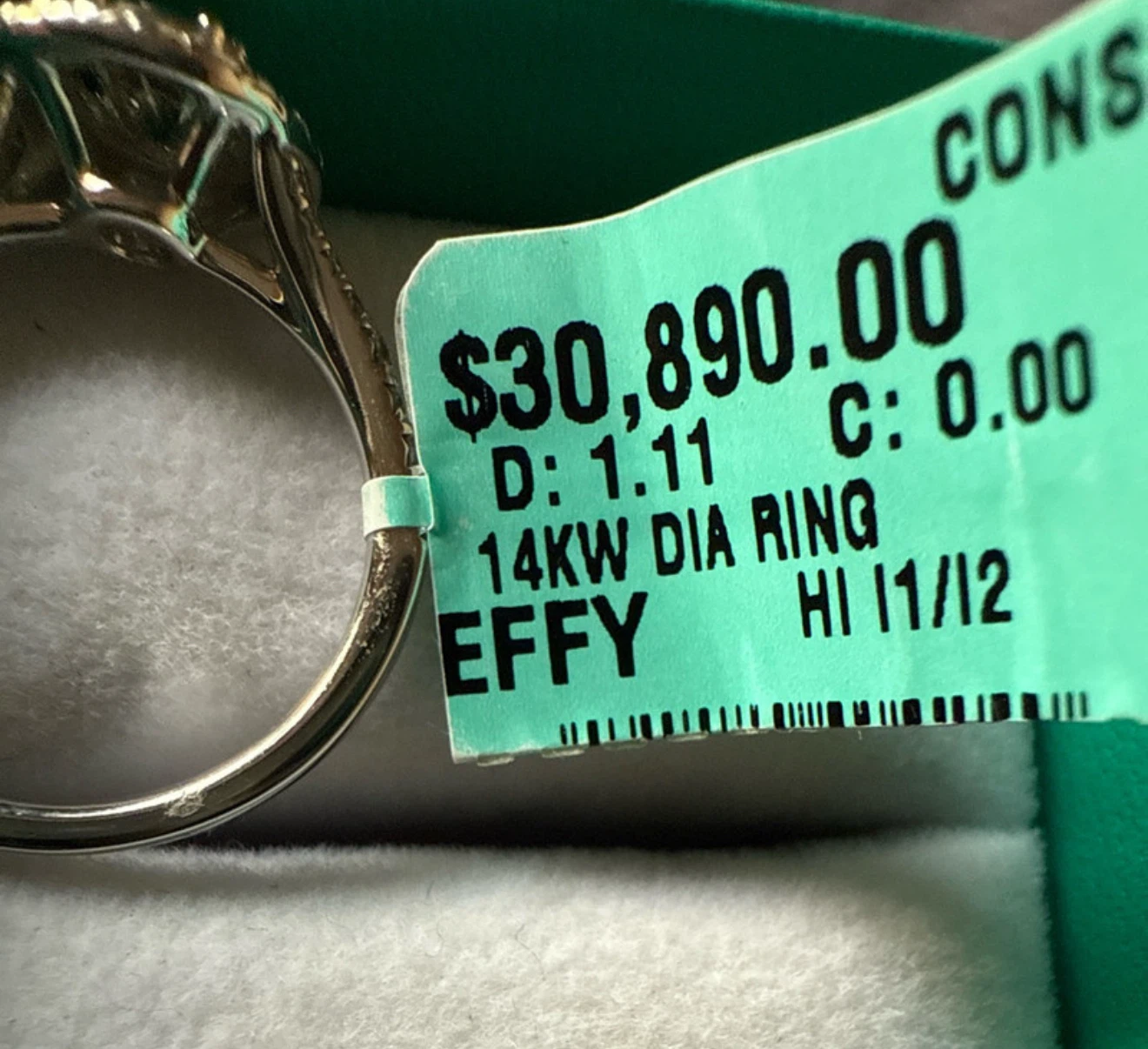 Effy 14K Diamond Engagement Ring - BRAND NEW - photo 2