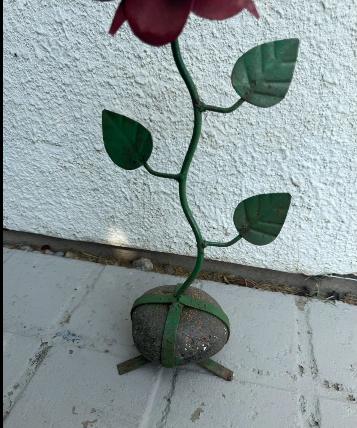 Metal Hummingbird & Rose Garden Stake Yard Art Decor - photo 3