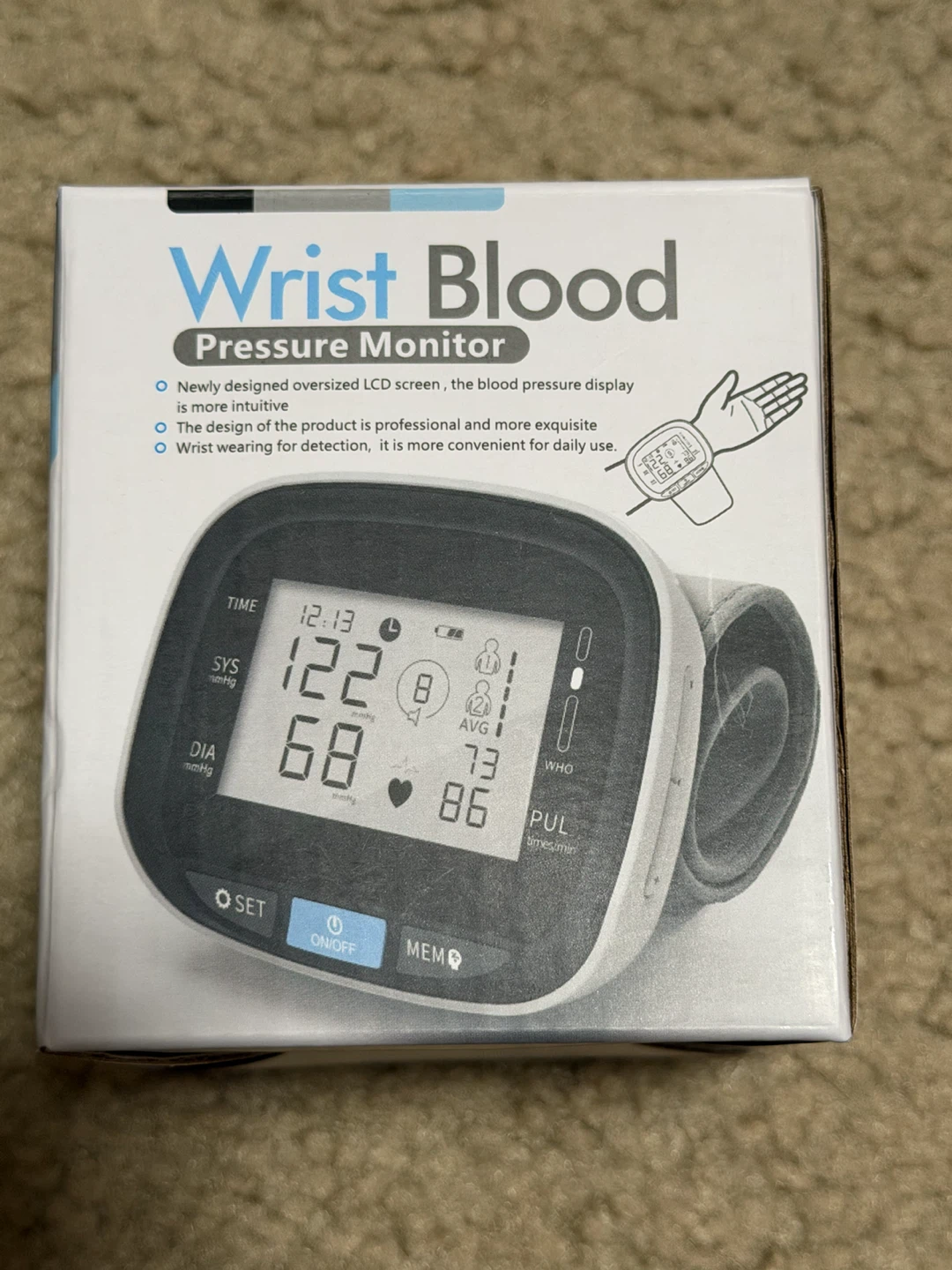 Wrist Blood Pressure Monitor