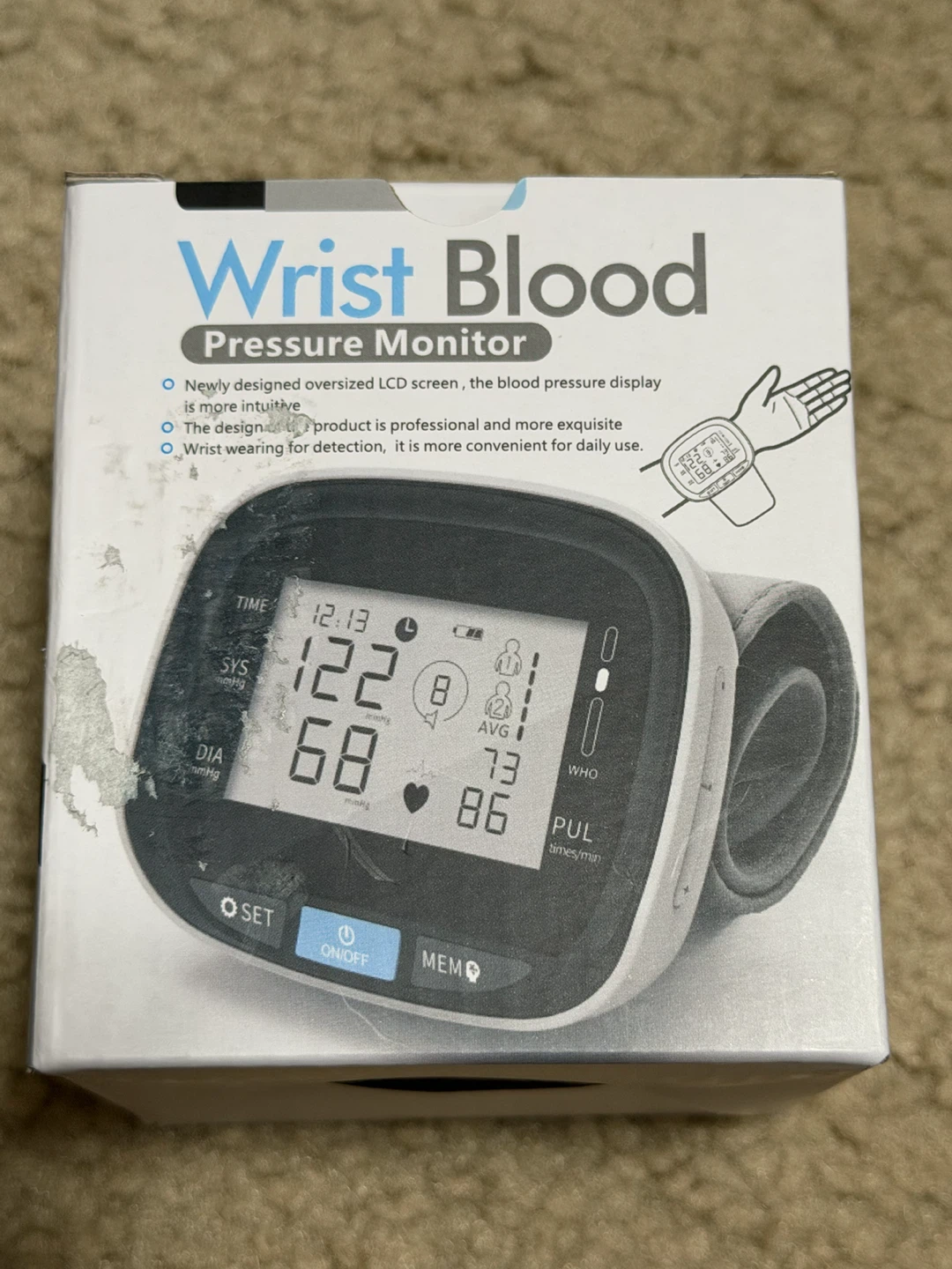 Wrist Blood Pressure Monitor - photo 2