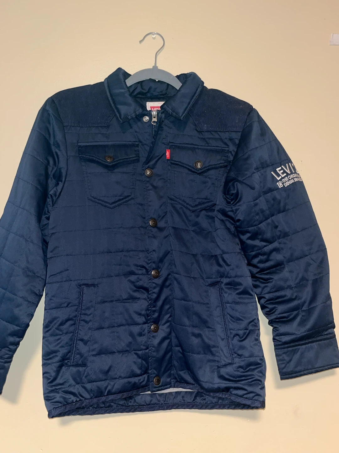 Levi's Quilted Barn Jacket Blue - photo 2