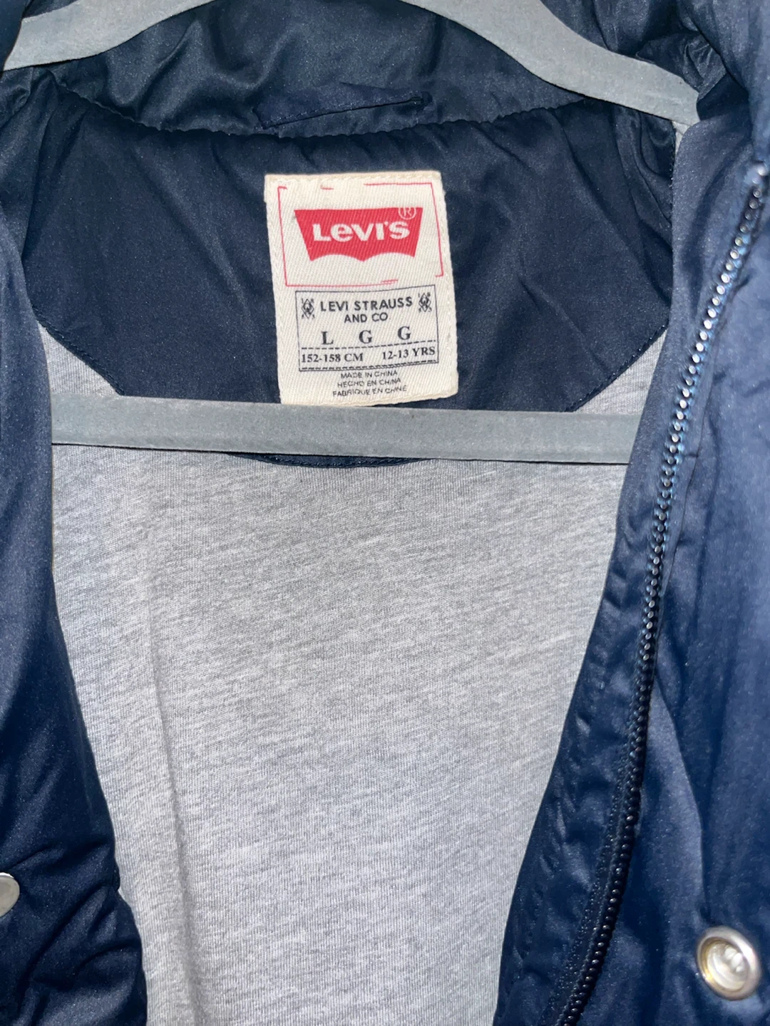 Levi's Quilted Barn Jacket Blue - photo 3
