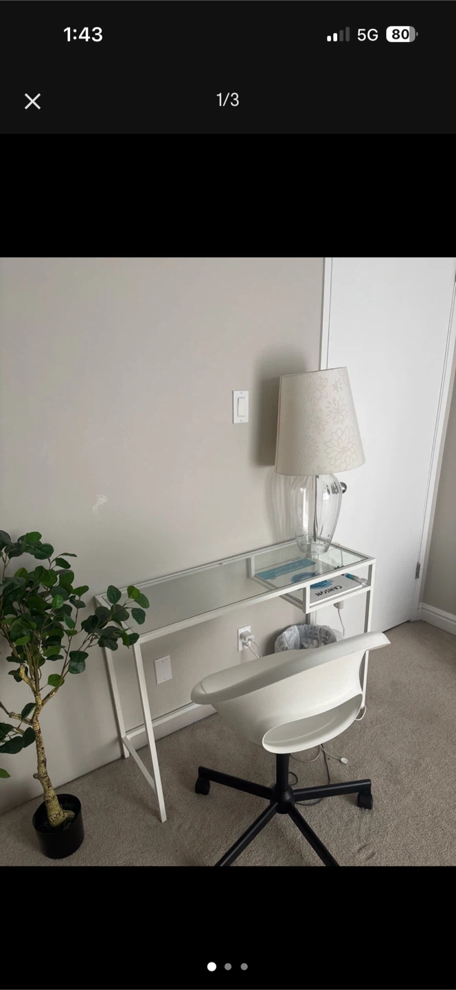 Desk and chair
