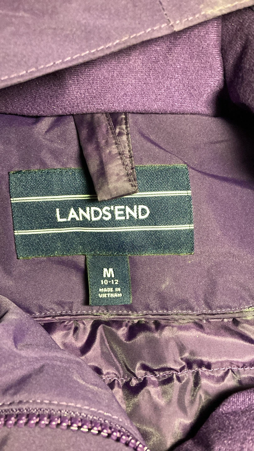 Lands' End Purple Hooded Jacket - photo 2