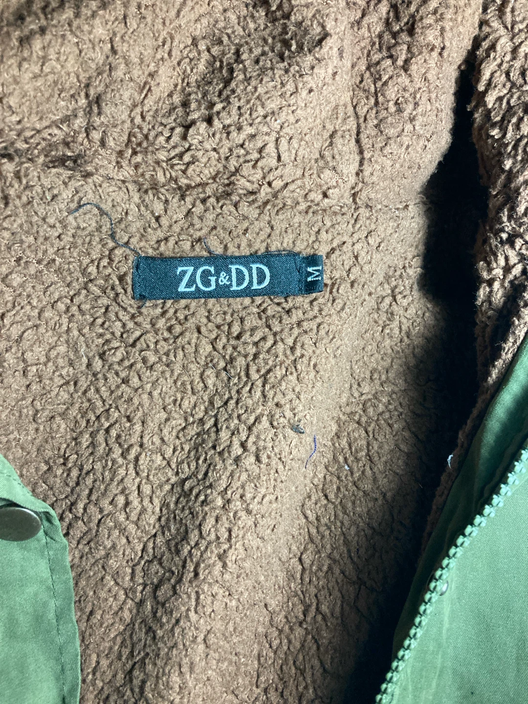 ZG&DD Green Sherpa Lined Parka Jacket - photo 2