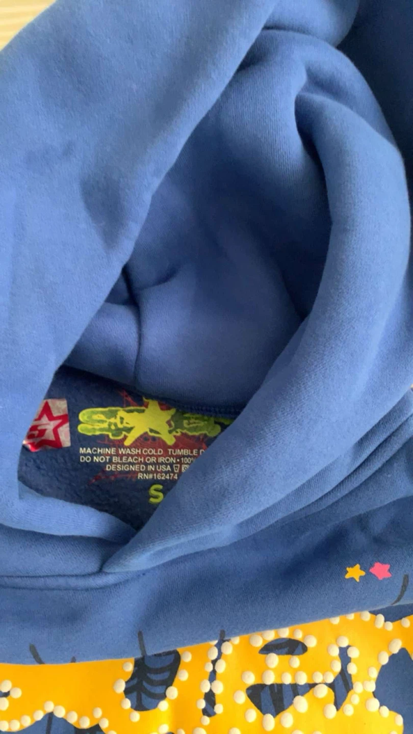 Blue spider hoodie - photo 2