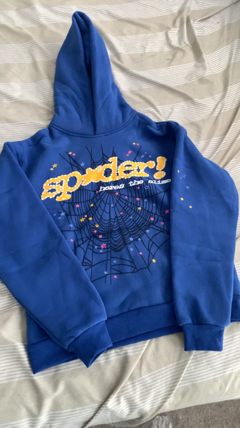 Blue spider hoodie - photo 3