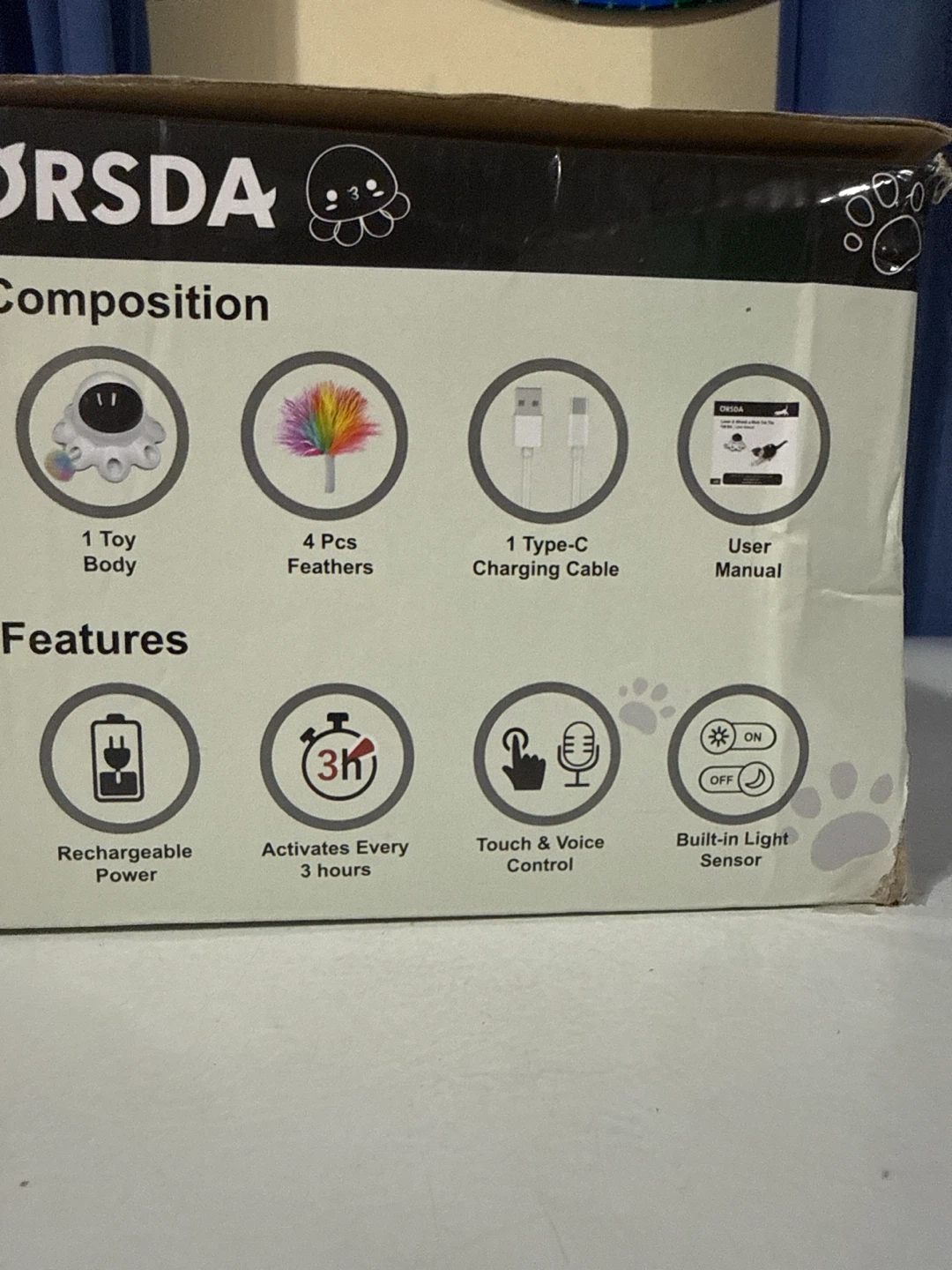 ORSDA 2-in-1 Laser & Whack a Mole Cat Toy - photo 2
