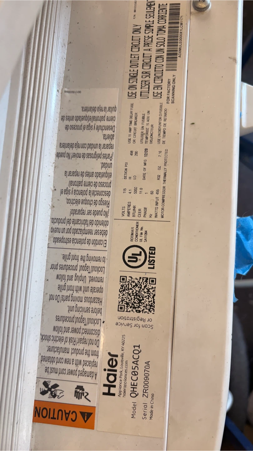 Haier Window Air Conditioner - photo 2