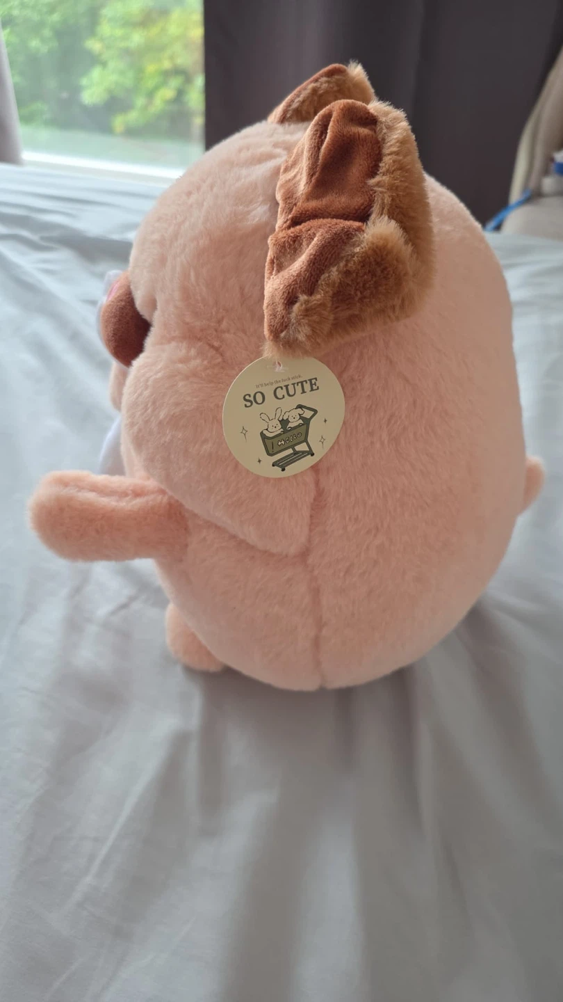 Plush Dog Stuffed Animal with Bone - photo 2