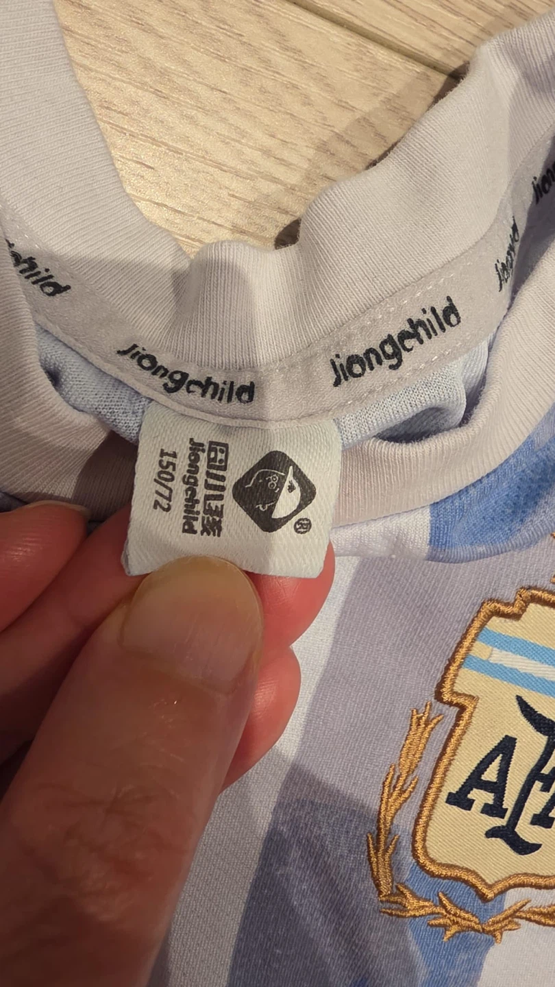 Jiongchild Argentina Messi Soccer Jersey and Shorts Set - photo 3