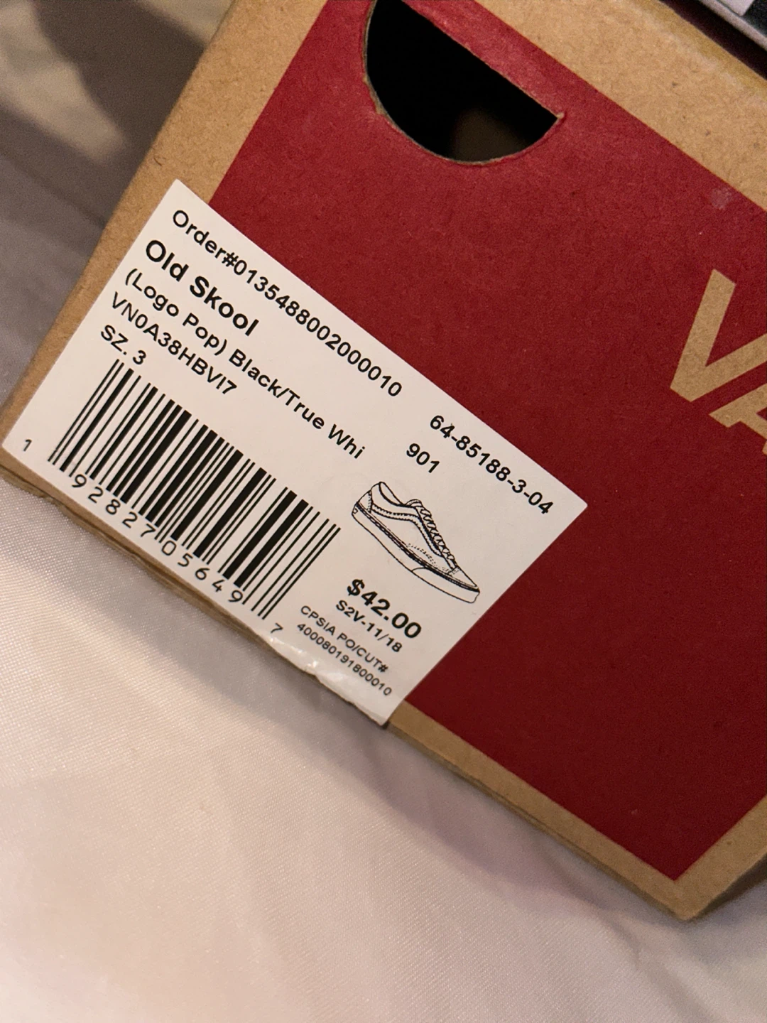 Vans Old Skool Logo Pop Black/True White Shoes - photo 3