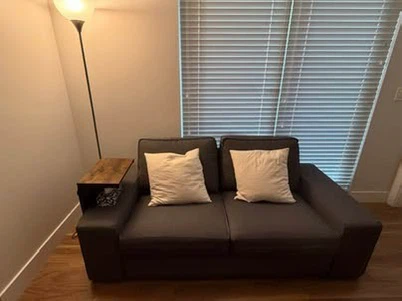 Living Room Combo: IKEA Kivik Sofa + VASAGLE C-Shaped Side Table