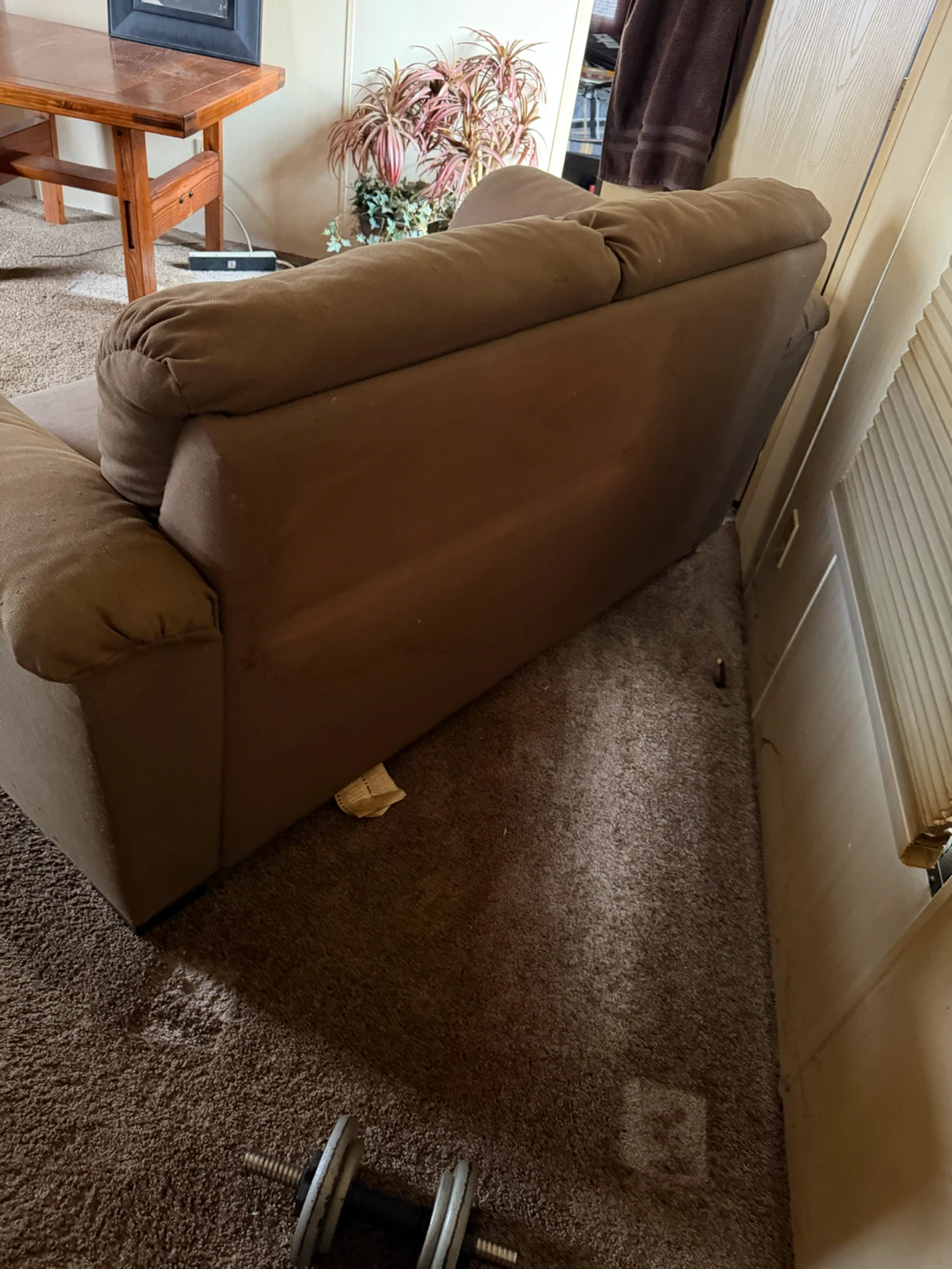 Brown Loveseat Sofa - photo 3