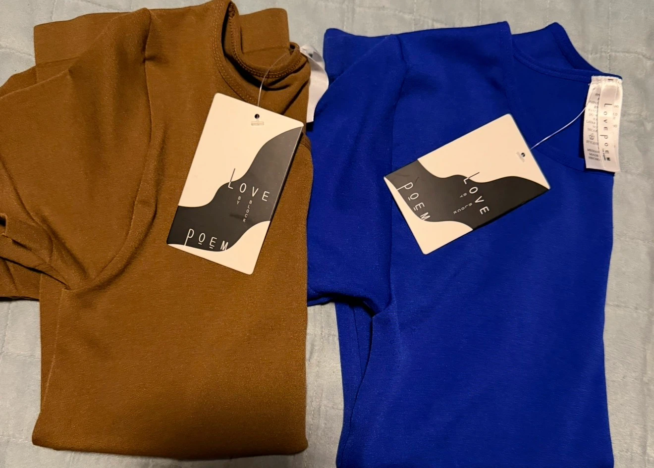 Love Poem 2-Pack T-Shirts - Brown & Royal Blue - photo 2