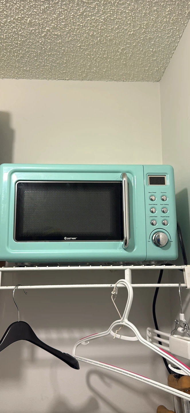 Costway Retro Microwave - Teal