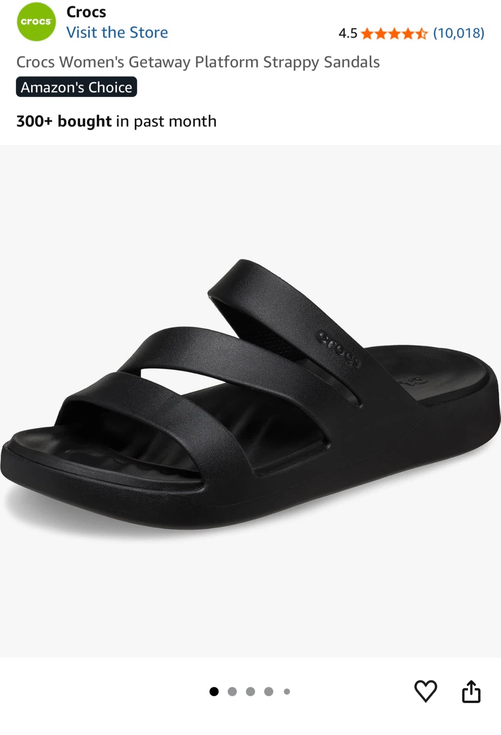 Crocs Women's Getaway Platform Strappy Sandals