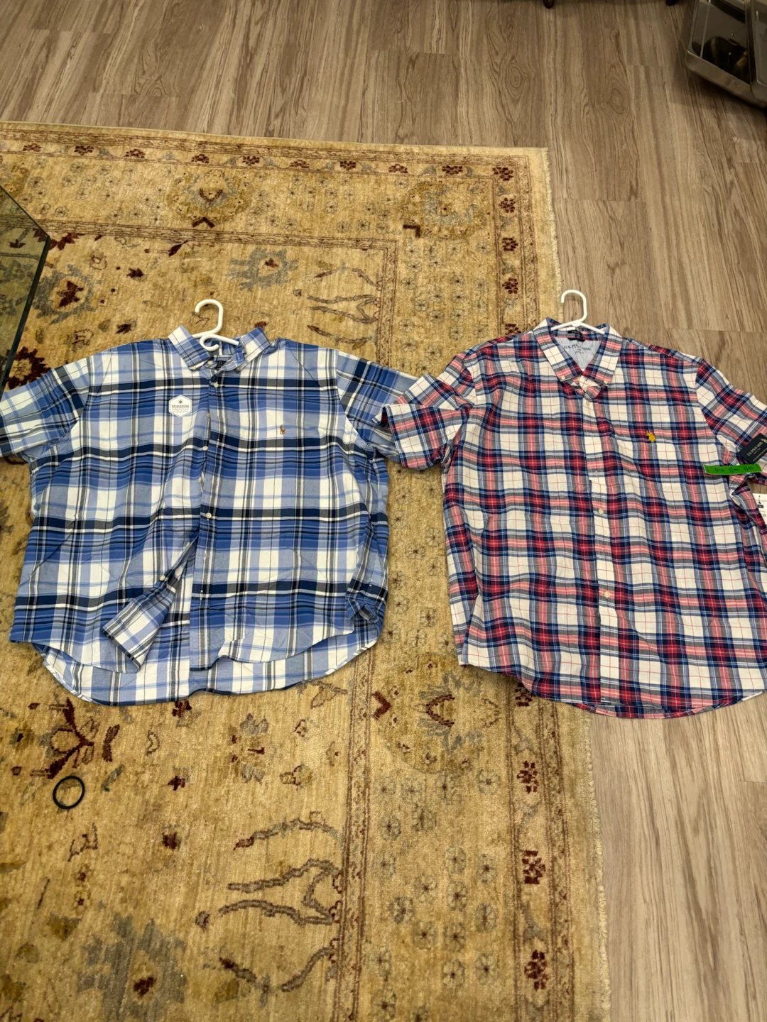 U.S. Polo Assn. Plaid Button-Down Shirts (2x XXL)