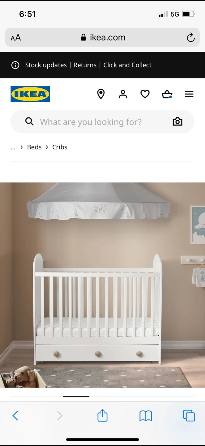 Baby/toddler Crib and Bedding Set