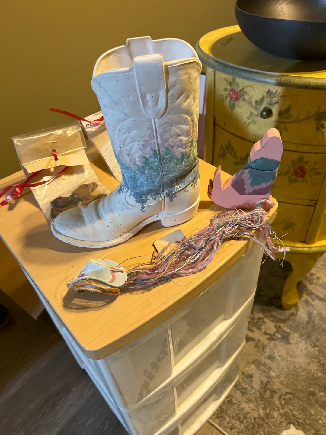 Decorative Cowboy Boot and Western Accessories