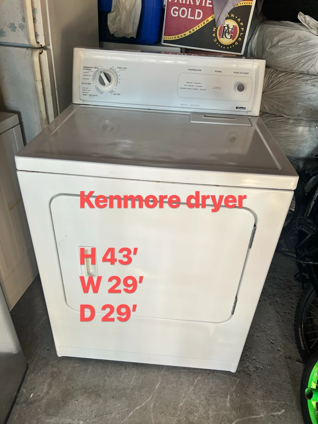 Good condition Kenmore Dryer $160
