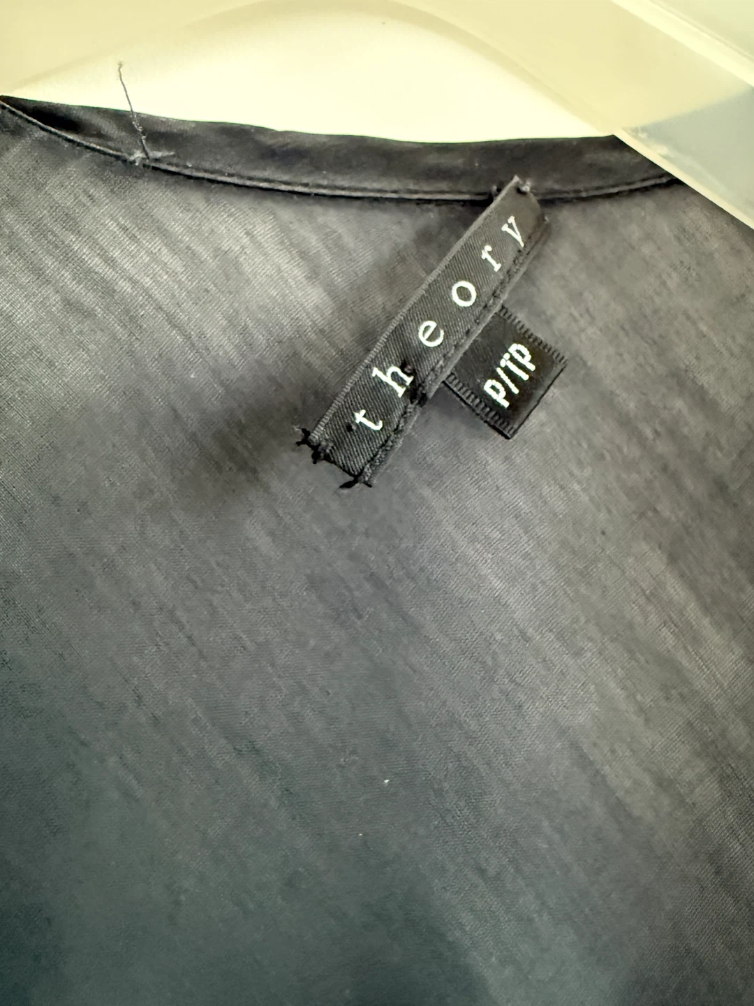 Theory Black Sheer Long Cardigan - photo 2