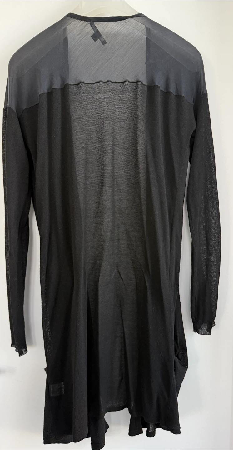 Theory Black Sheer Long Cardigan - photo 4