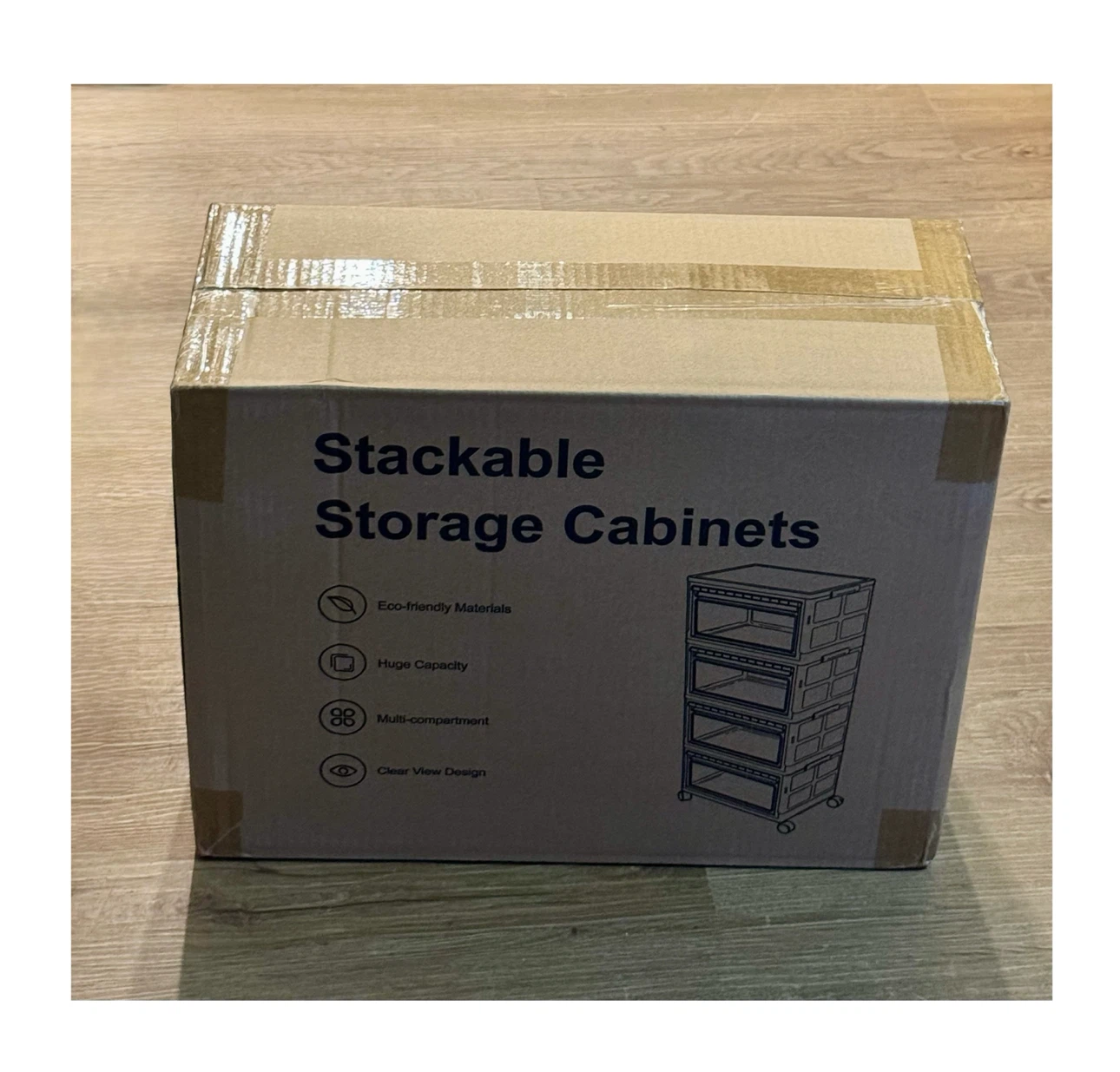 Brand new 4 Tier Stackable Storage Bins with Lid - photo 2
